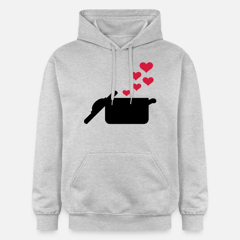 Cuisiner - Sweat à capuche Softstyle® Gildan Unisexe - gris clair chiné