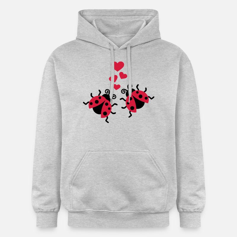 Coccinelle - Sweat à capuche Softstyle® Gildan Unisexe - gris clair chiné