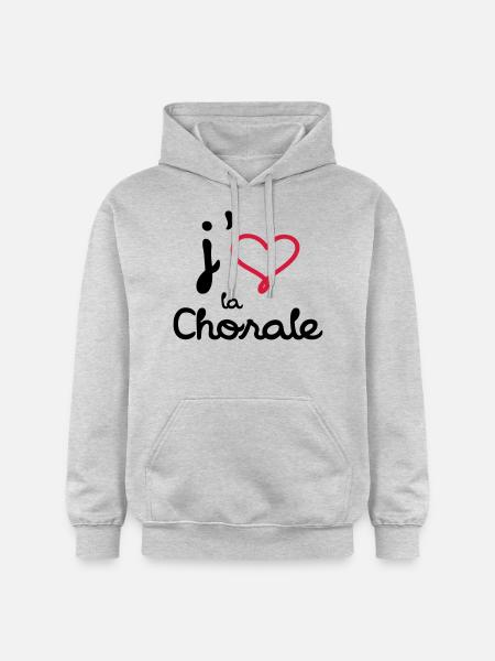 J'aime la Chorale - Gildan Unisex Softstyle® Midweight Hoodie - light heather grey