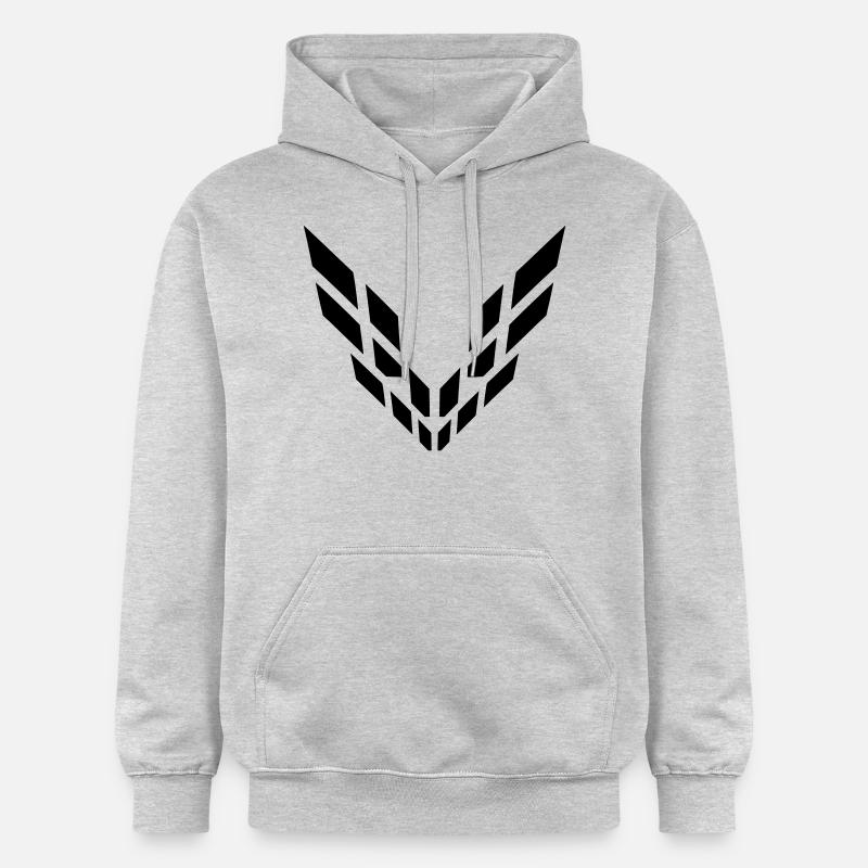 Modélisme abstraite - Sweat à capuche Softstyle® Gildan Unisexe - gris clair chiné
