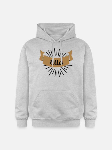 ella - Gildan Unisex Softstyle® Midweight Hoodie - Hellgrau meliert