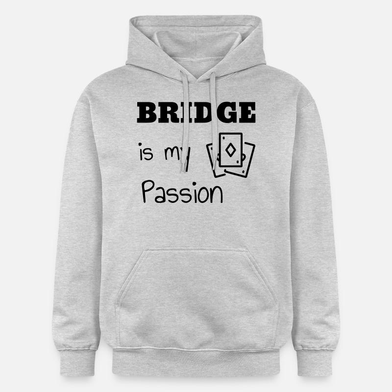 bridge / bridgeur / bridgeuse / cartes - Sweat à capuche Softstyle® Gildan Unisexe - gris clair chiné