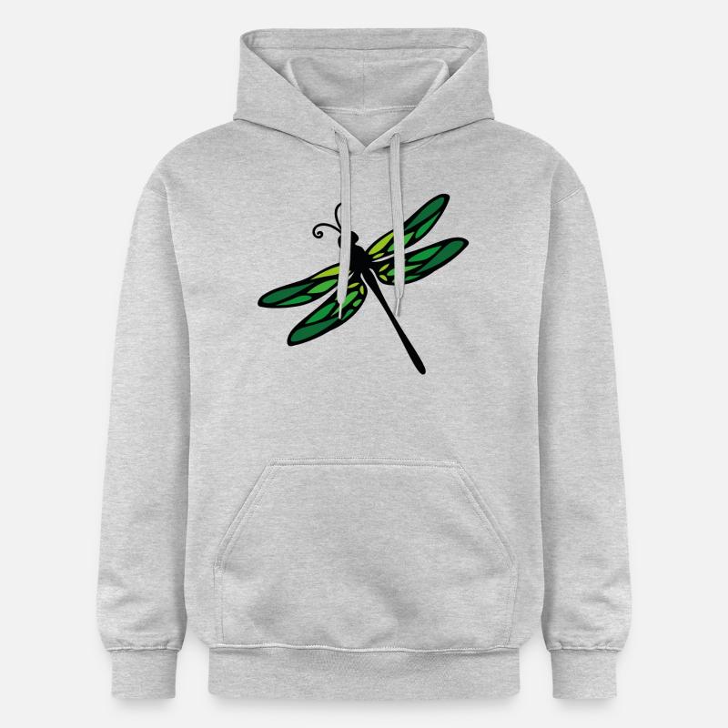 libellule - Sweat à capuche Softstyle® Gildan Unisexe - gris clair chiné