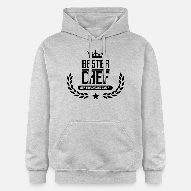 Meilleur chef du monde - Sweat à capuche Softstyle® Gildan Unisexe - gris clair chiné