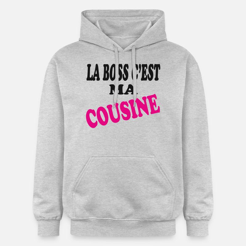 La meilleure c'est ma COUSINE - Sweat à capuche Softstyle® Gildan Unisexe - gris clair chiné