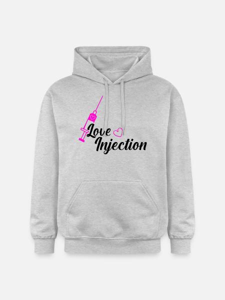 love injection - Gildan Unisex Softstyle® Midweight Hoodie - light heather grey