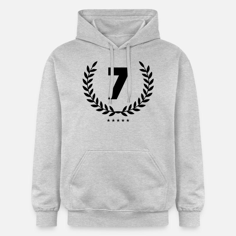 Couronne 7 - Sweat à capuche Softstyle® Gildan Unisexe - gris clair chiné