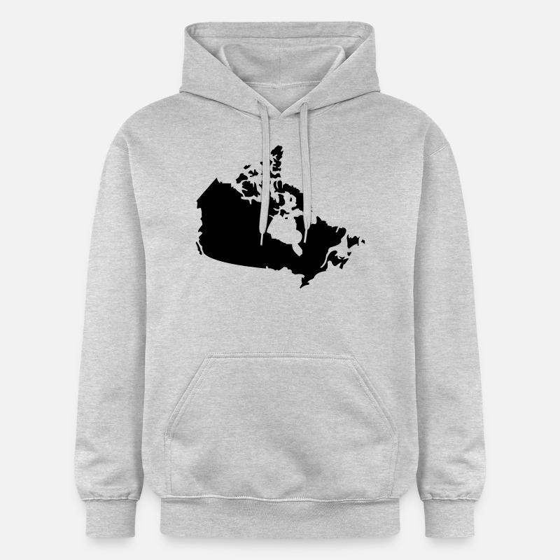 Pays du Canada - Sweat à capuche Softstyle® Gildan Unisexe - gris clair chiné