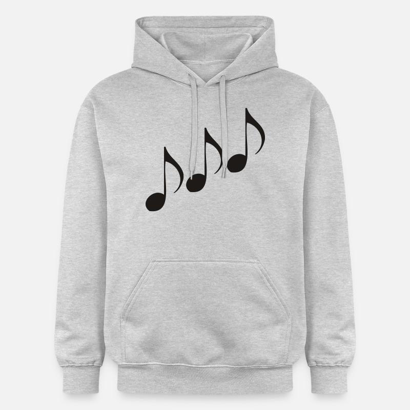 Note de Musique - Sweat à capuche Softstyle® Gildan Unisexe - gris clair chiné