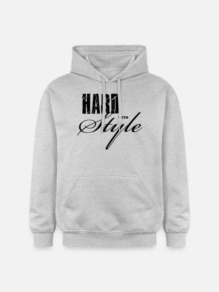 Hard with Style - Gildan Unisex Softstyle® Midweight Hoodie - light heather grey