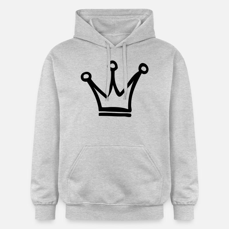 couronne - Sweat à capuche Softstyle® Gildan Unisexe - gris clair chiné
