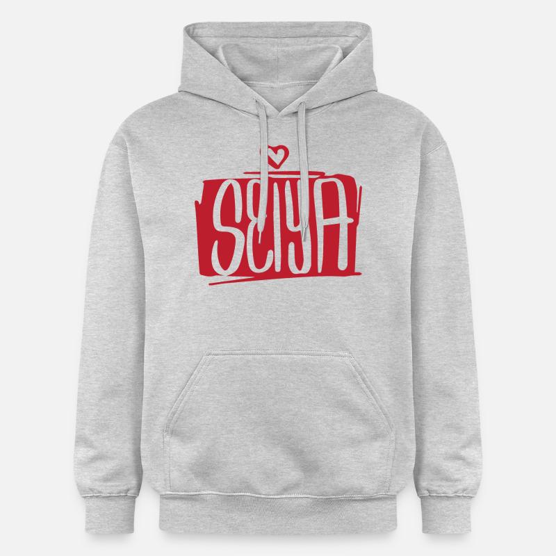 Seiya - Sweat à capuche Softstyle® Gildan Unisexe - gris clair chiné