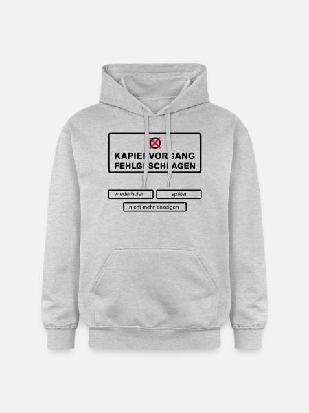 Kapiervorgang 2C - Gildan Unisex Softstyle® Midweight Hoodie - Hellgrau meliert