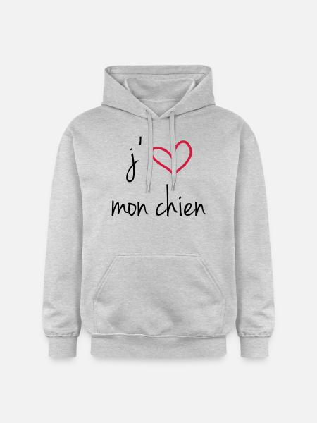 i love my dog - Gildan Unisex Softstyle® Midweight Hoodie - light heather grey