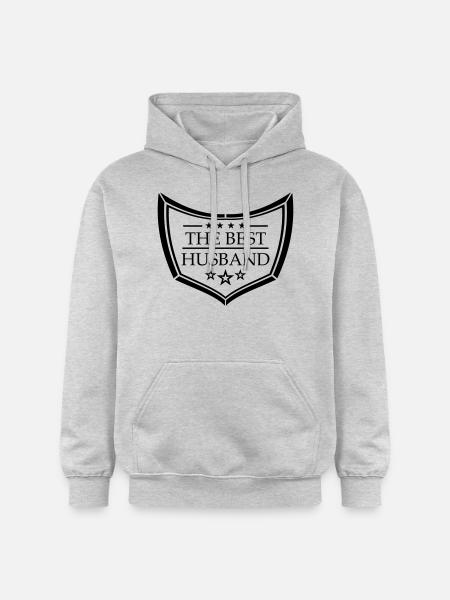 logo tegn tekst den bedste verden i den bedste verden eh - Gildan Softstyle® Midweight unisex-hoodie - lysegrå meleret