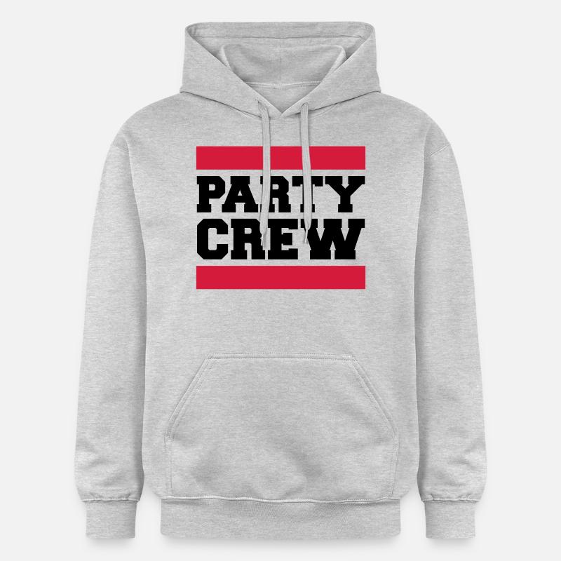 Party Crew Design - Sweat à capuche Softstyle® Gildan Unisexe - gris clair chiné