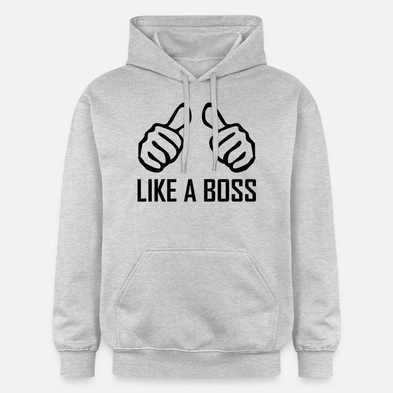 like a boss - Sweat à capuche Softstyle® Gildan Unisexe - gris clair chiné