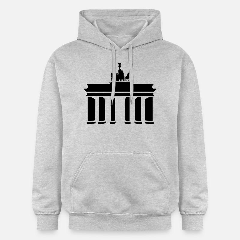 Brandenburg Gate - Sweat à capuche Softstyle® Gildan Unisexe - gris clair chiné
