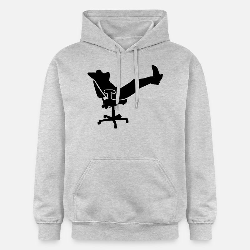 Bureau - Sweat à capuche Softstyle® Gildan Unisexe - gris clair chiné