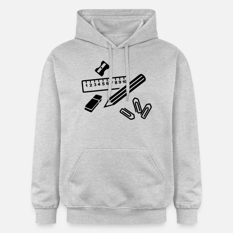 Bureau - Sweat à capuche Softstyle® Gildan Unisexe - gris clair chiné