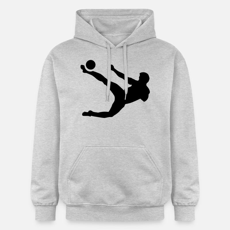 Foot - Sweat à capuche Softstyle® Gildan Unisexe - gris clair chiné