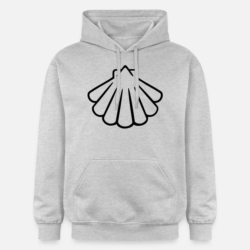 Coquillage - Sweat à capuche Softstyle® Gildan Unisexe - gris clair chiné