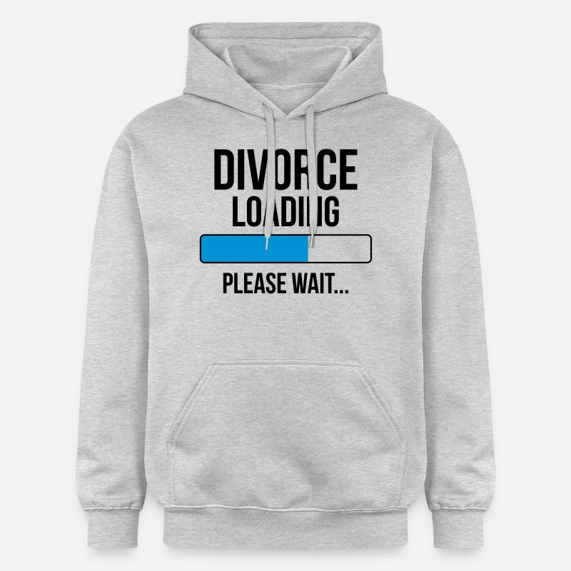 Divorce Loading Please wait... - Sweat à capuche Softstyle® Gildan Unisexe - gris clair chiné