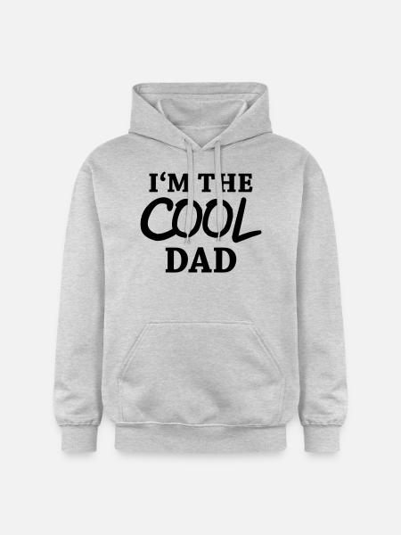 I'm the cool dad - Gildan Unisex Softstyle® Midweight Hoodie - Hellgrau meliert