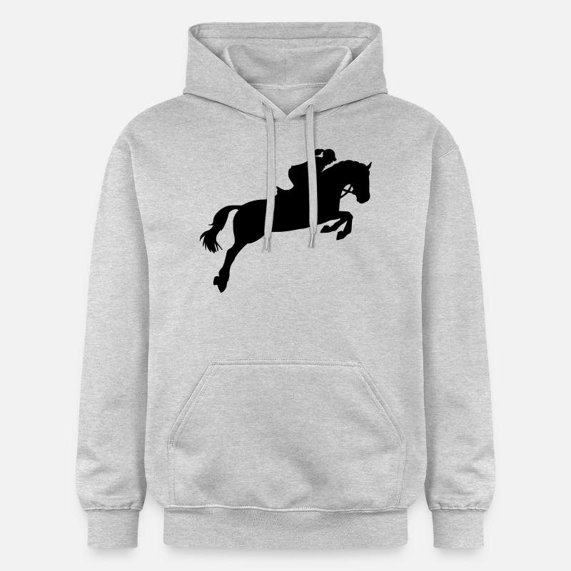 Jumping - Sweat à capuche Softstyle® Gildan Unisexe - gris clair chiné