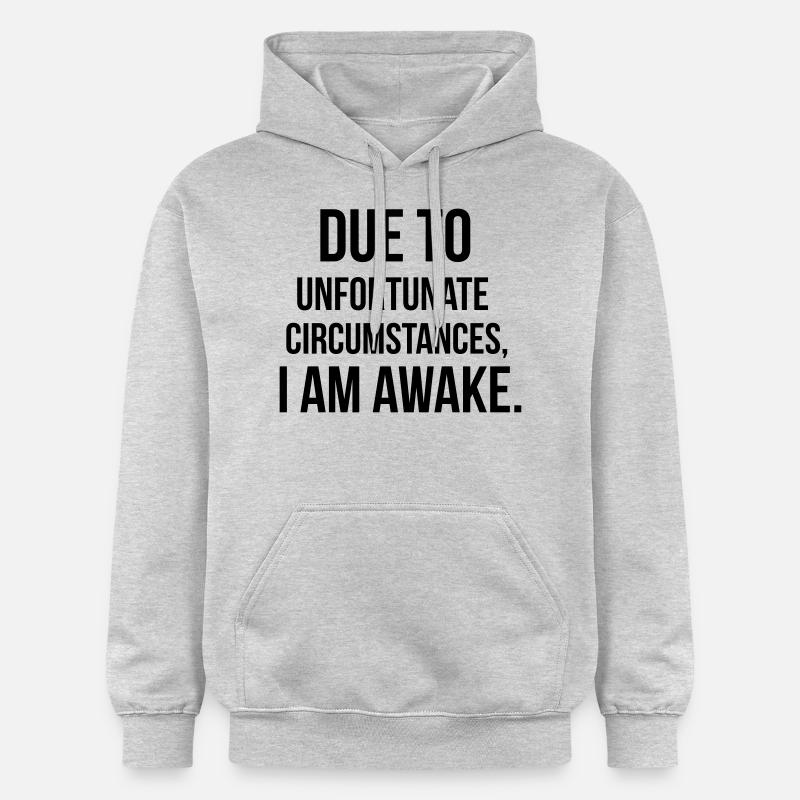 I am awake - Sweat à capuche Softstyle® Gildan Unisexe - gris clair chiné