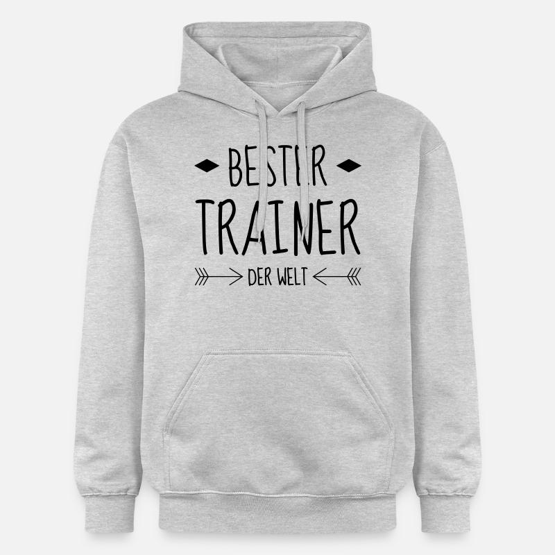 Coach / Coaching / Trainer / Sport - Gildan Unisex Softstyle® Midweight Hoodie - Hellgrau meliert