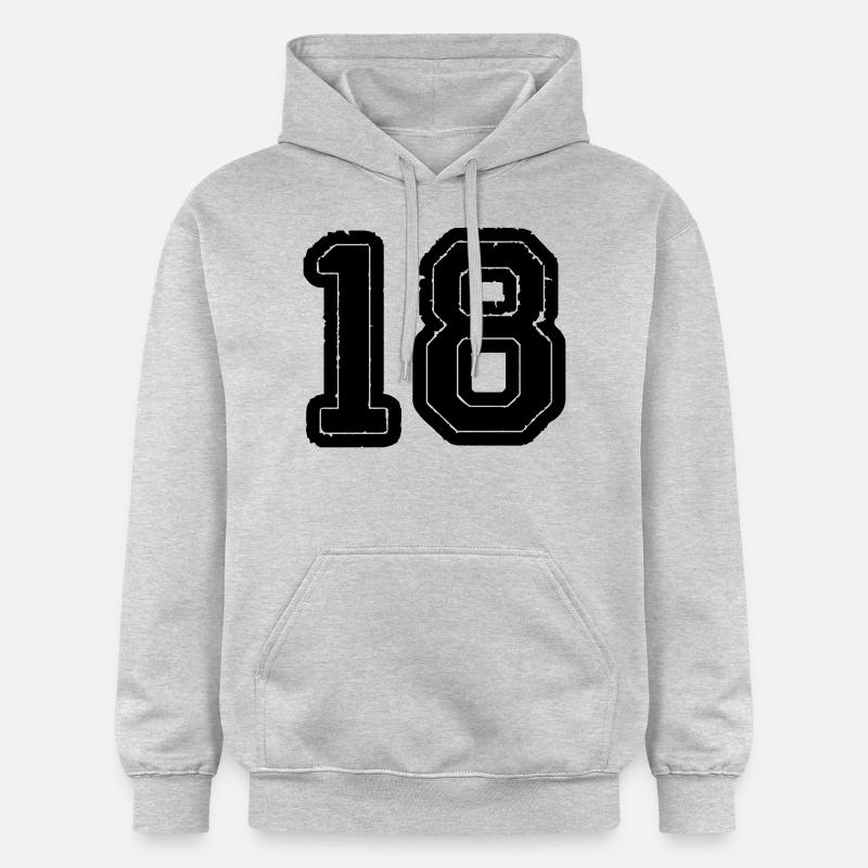 18 - Sweat à capuche Softstyle® Gildan Unisexe - gris clair chiné