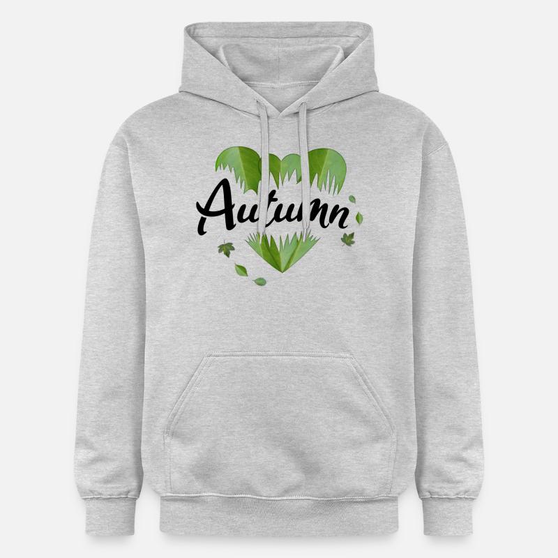 Feuilles d’automne Feuilles d’automne - Sweat à capuche Softstyle® Gildan Unisexe - gris clair chiné