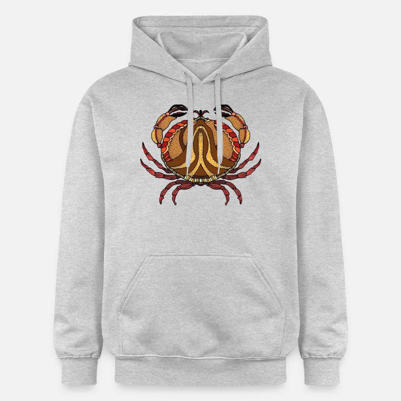 Crabe - Sweat à capuche Softstyle® Gildan Unisexe - gris clair chiné