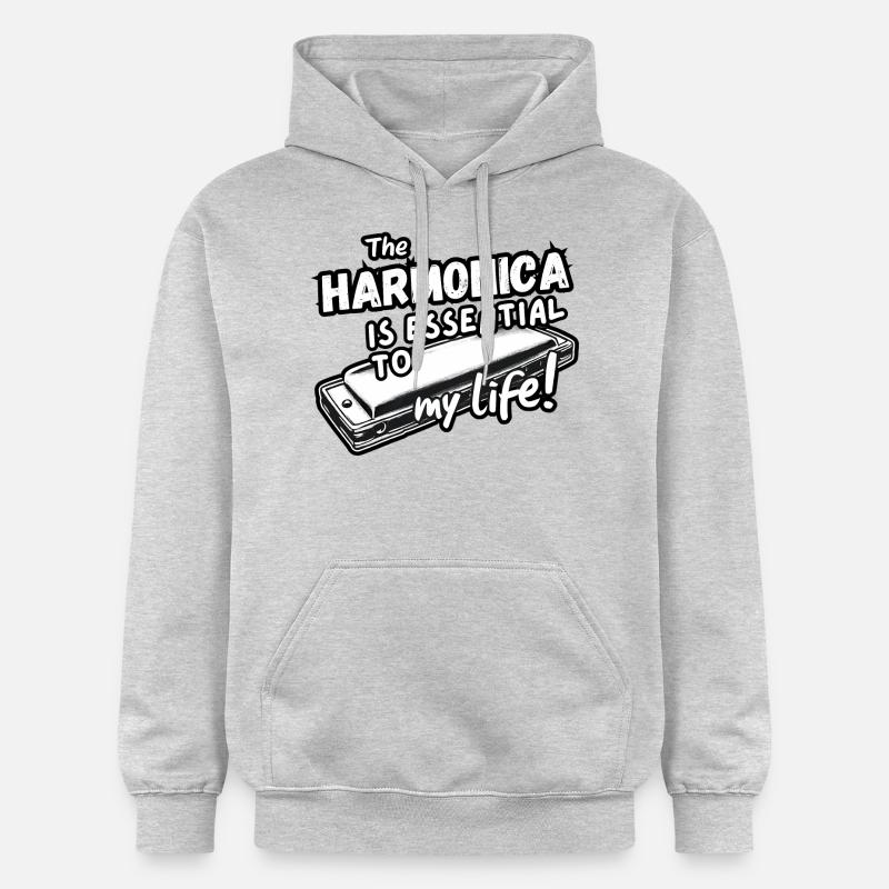 Harmonica Is Essential - Sweat à capuche Softstyle® Gildan Unisexe - gris clair chiné