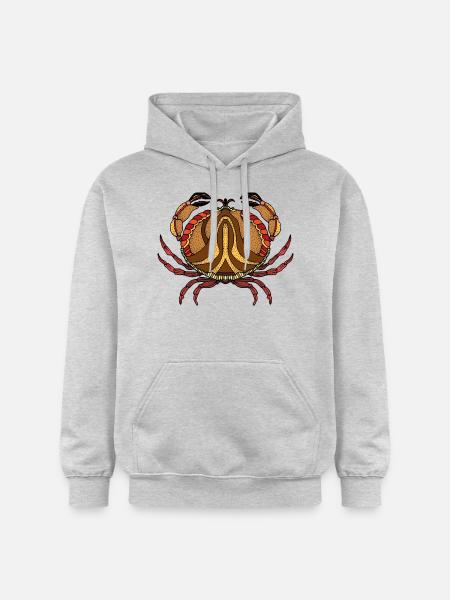 Krebs - Gildan Unisex Softstyle® Midweight Hoodie - Hellgrau meliert