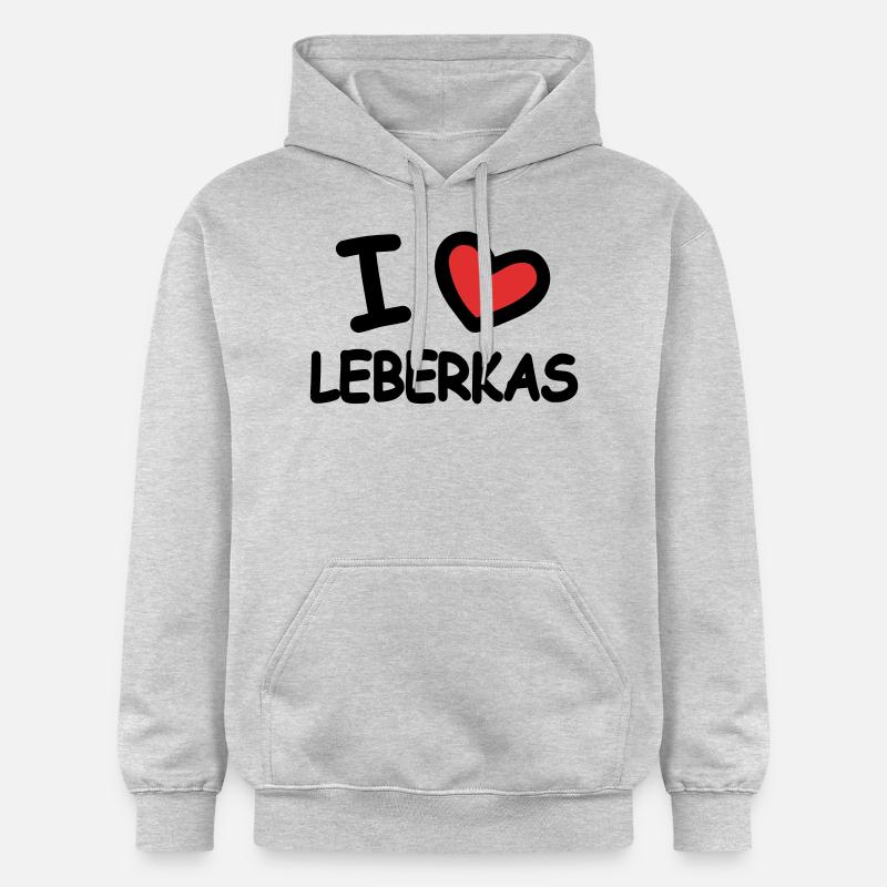J’adore Leberkas - Sweat à capuche Softstyle® Gildan Unisexe - gris clair chiné