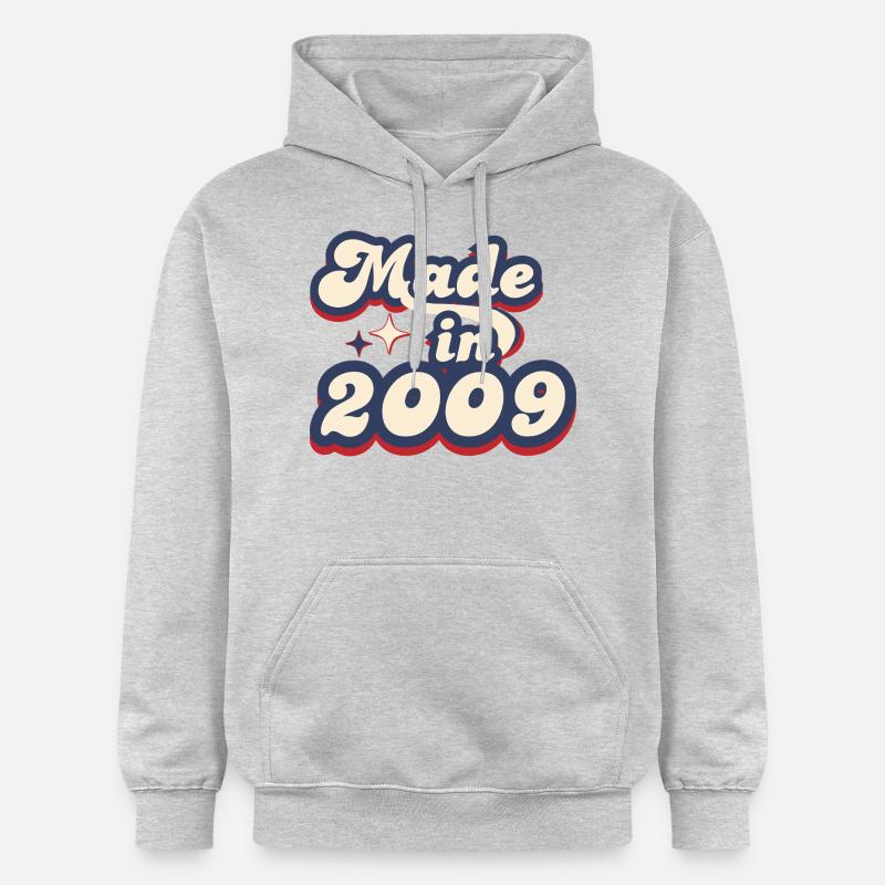 Made in 2009 retro - Sweat à capuche Softstyle® Gildan Unisexe - gris clair chiné