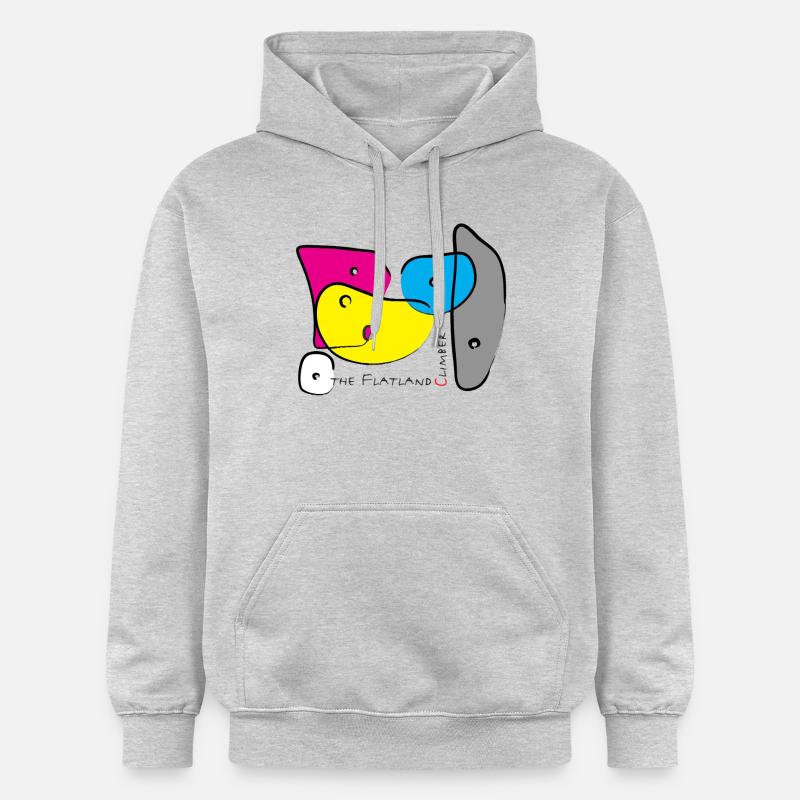 Bouldergriffe Farbe 3 - Gildan Unisex Softstyle® Midweight Hoodie - Hellgrau meliert