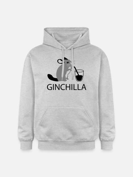 ginchilla - Gin and chilling - Gildan Unisex Softstyle® Midweight Hoodie - light heather grey
