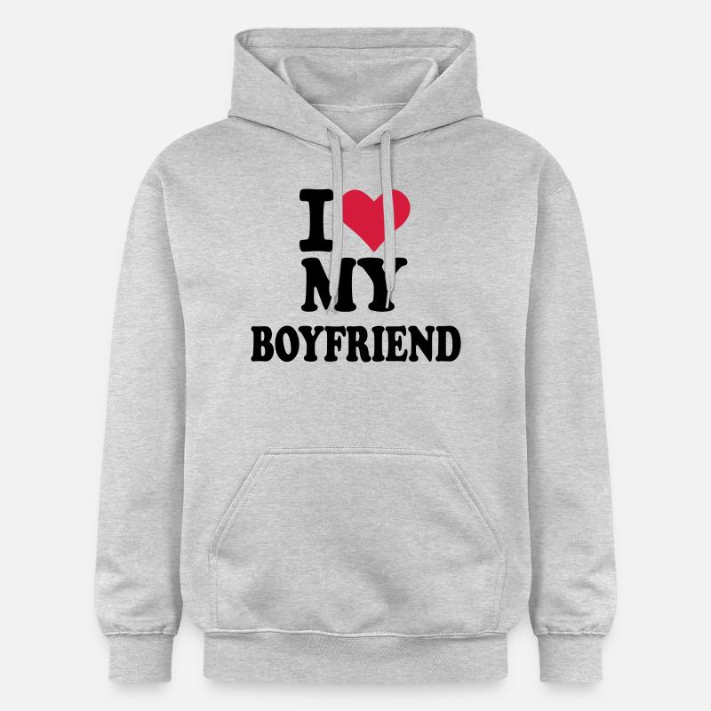 Boyfriend - ami - Sweat à capuche Softstyle® Gildan Unisexe - gris clair chiné