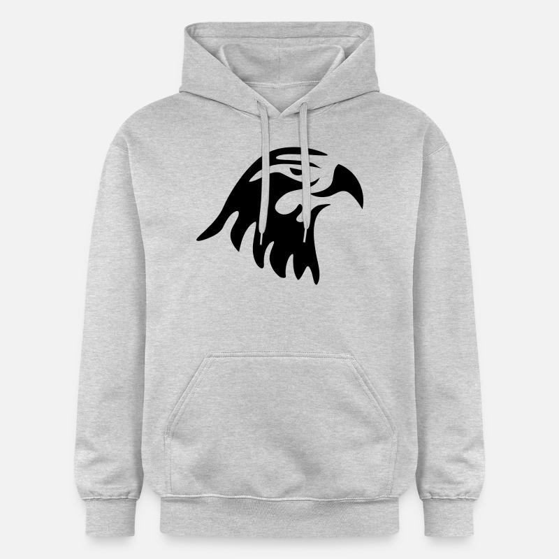 eagle head - Sweat à capuche Softstyle® Gildan Unisexe - gris clair chiné