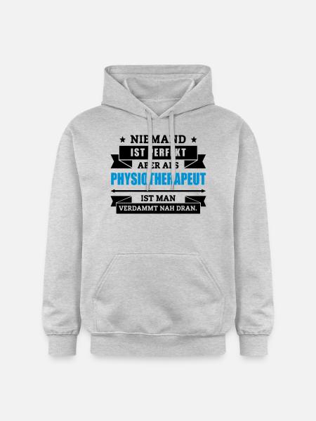Funshirt Physiotherapeut - Gildan Unisex Softstyle® Midweight Hoodie - Hellgrau meliert