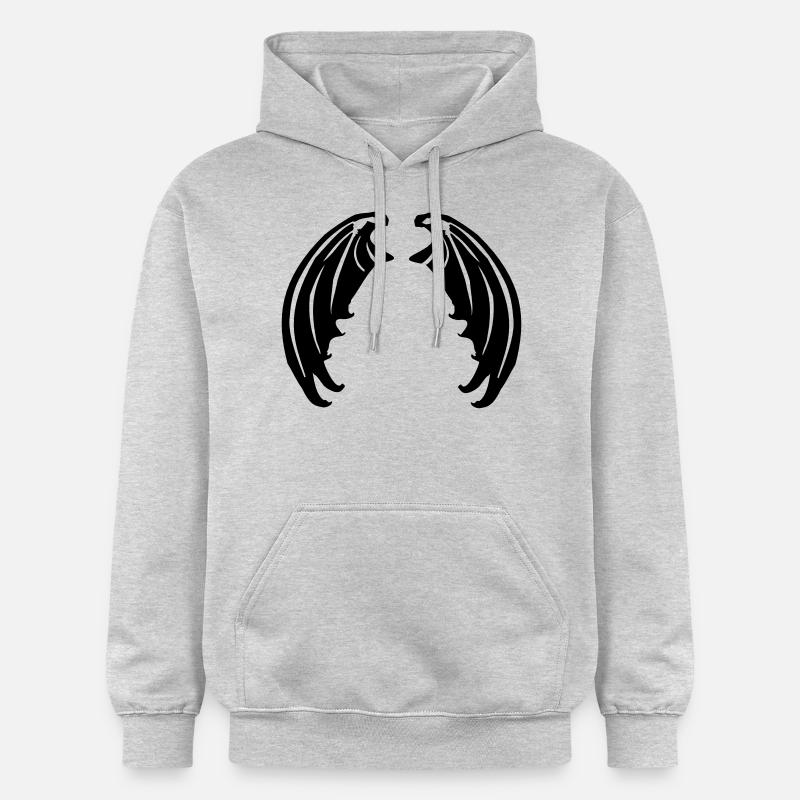 vampires_bat_wings - Sweat à capuche Softstyle® Gildan Unisexe - gris clair chiné