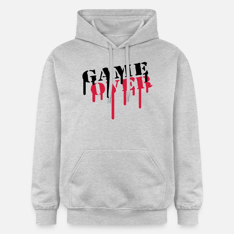 game_over - Sweat à capuche Softstyle® Gildan Unisexe - gris clair chiné