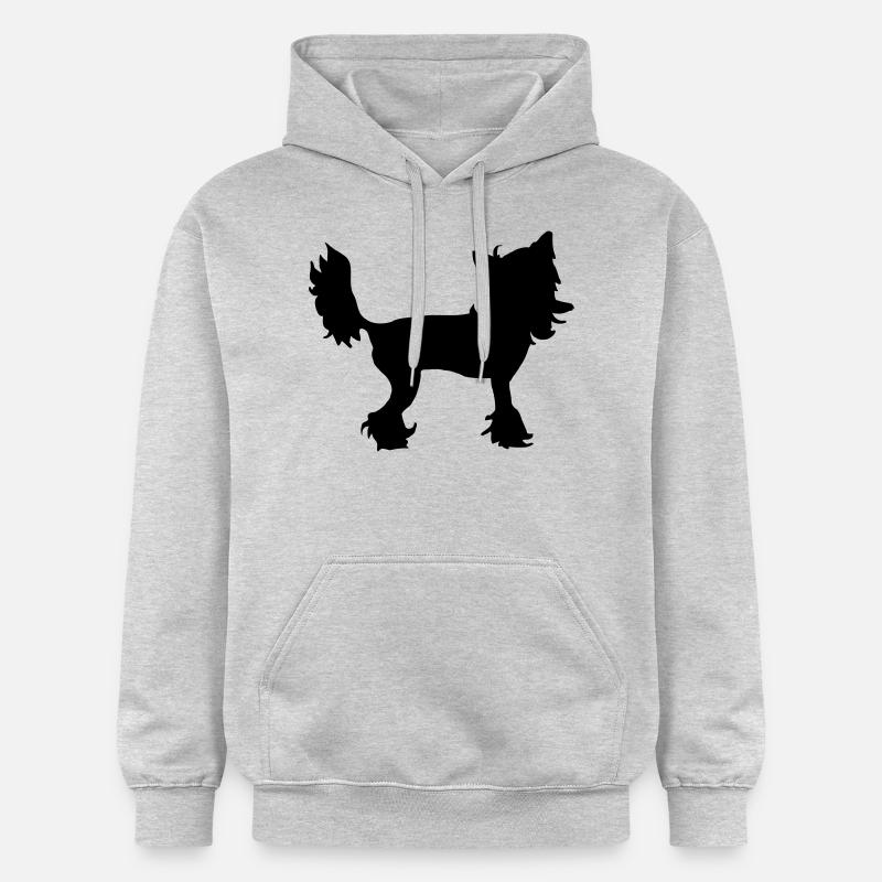 Chinese Crested - Sweat à capuche Softstyle® Gildan Unisexe - gris clair chiné