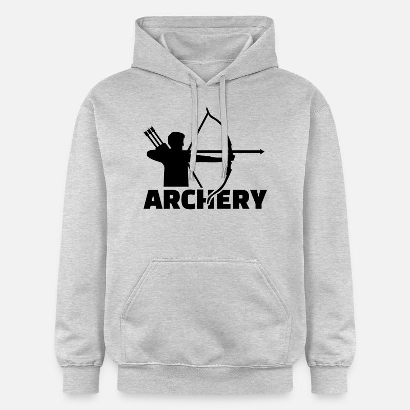 Archery - Sweat à capuche Softstyle® Gildan Unisexe - gris clair chiné