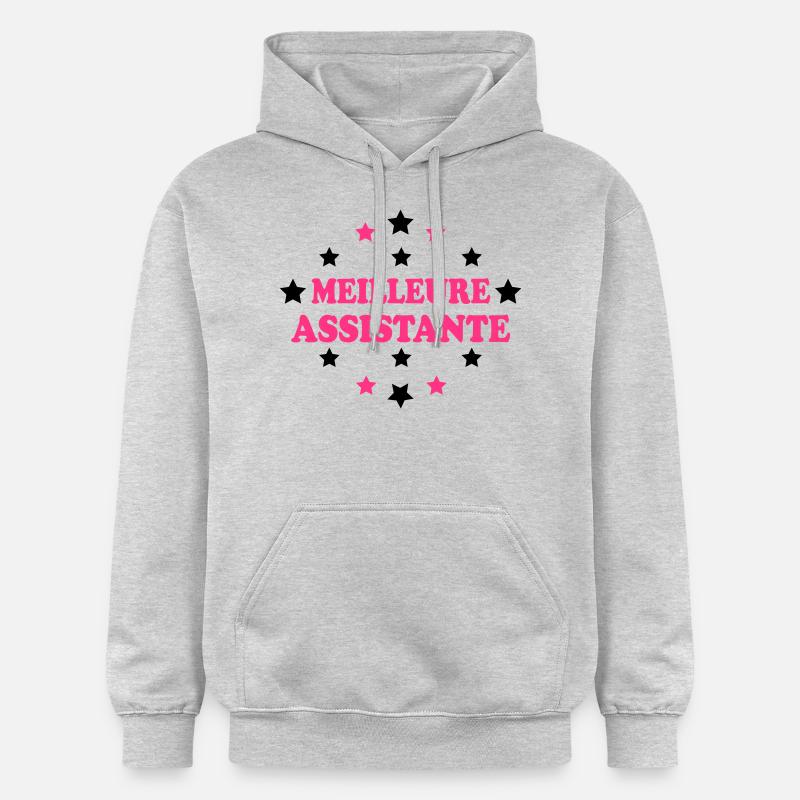 Meilleure assistante - Sweat à capuche Softstyle® Gildan Unisexe - gris clair chiné