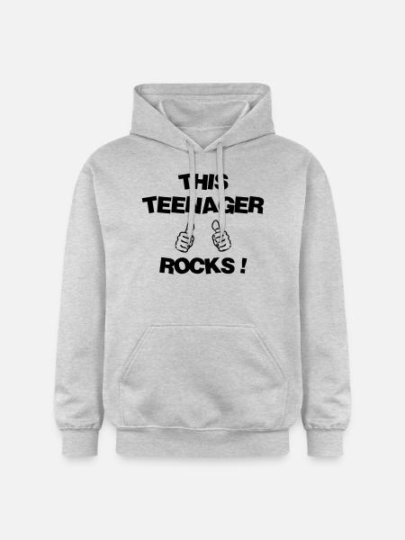 adolescent / enfant / ado / adolescente - Sweat à capuche Softstyle® Gildan Unisexe - gris clair chiné