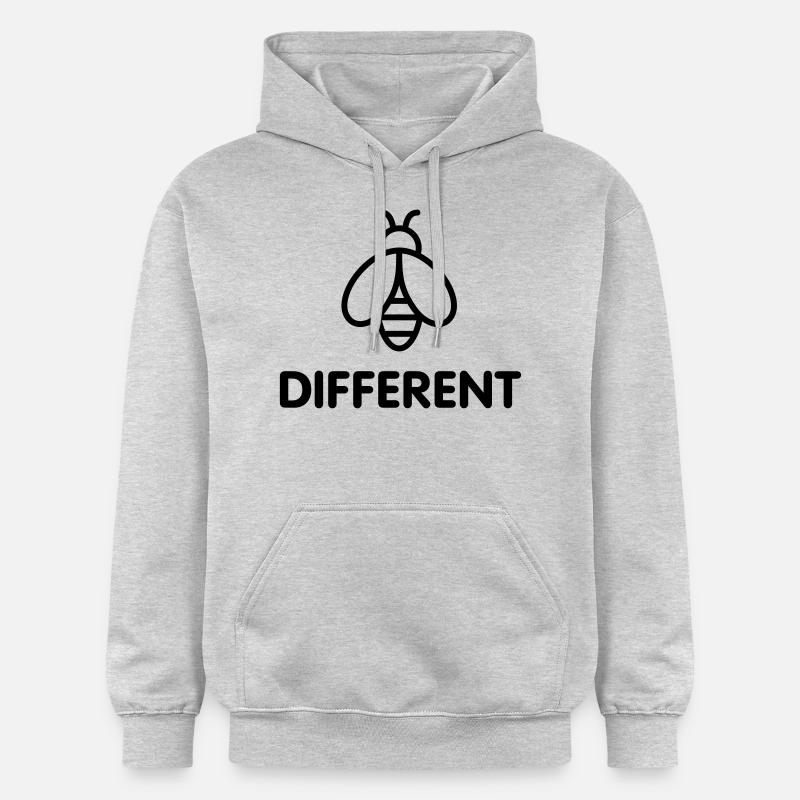 Bee Different - Sweat à capuche Softstyle® Gildan Unisexe - gris clair chiné